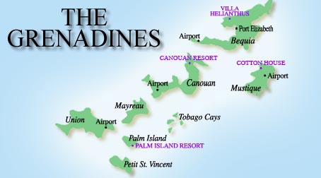 Grenadines Map